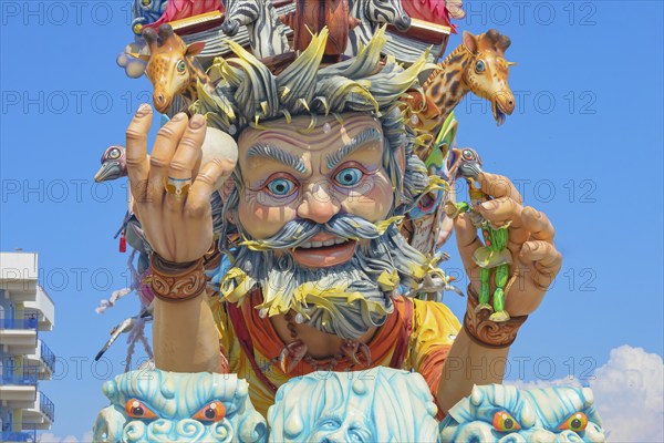 Carnival floats, Sciacca, Agrigento district, Sicily, Italy, Europe