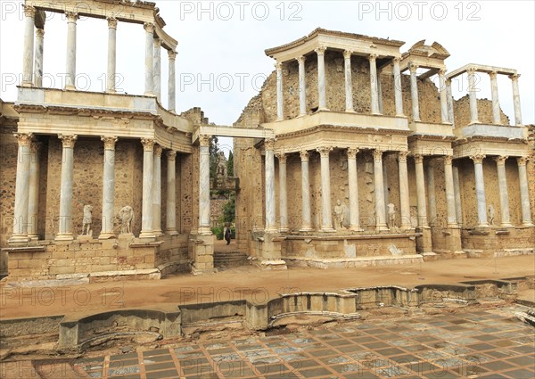 Teatro Romano, Roman Amphitheatre, Merida, Extremadura, Spain, Europe