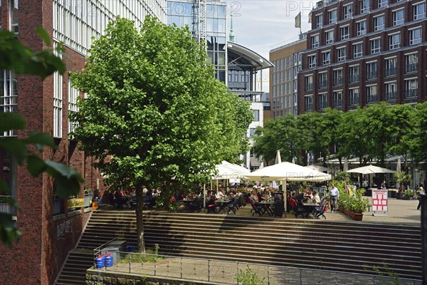 Europe, Germany, Hamburg, City, Neustadt, Fleetinsel, outdoor catering, Hamburg, Hamburg, Federal