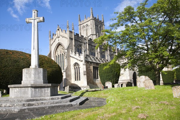 War memorial at St Mary The Virgin Church Calne, Wiltshire, England, United Kingdom, Europe