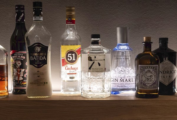 Spirits bottles