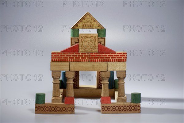 Wooden construction set, house, children's toy, Hamburg, Hamburg, Federal Republic of Germany