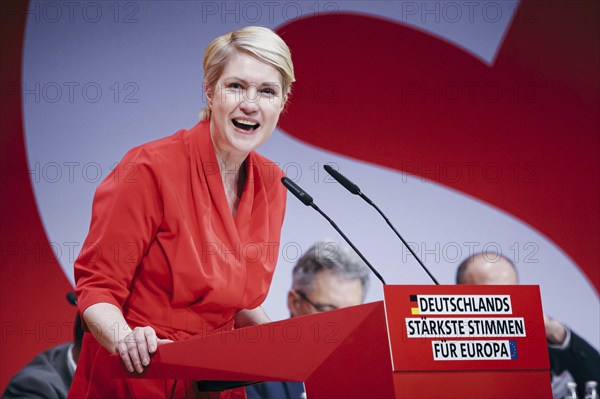 Manuela Schwesig, Minister-President of Mecklenburg-Western Pomerania, recorded at the European