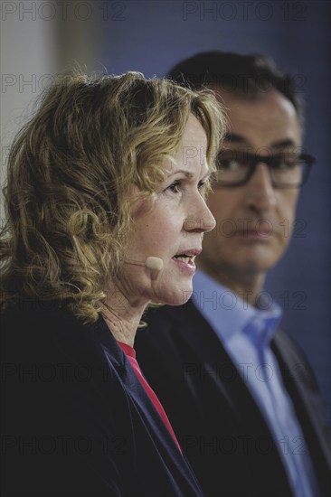 (L-R) Steffi Lemke (Alliance 90/The Greens), Federal Minister for the Environment, Nature