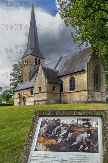 1250 St. Anna's Church, Sint-Annakerk, depicted in the painting The Blind Leading the Blind by