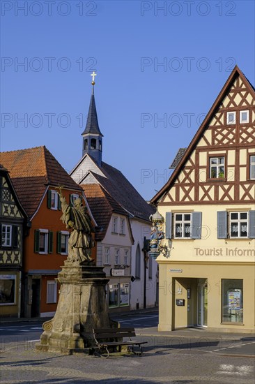 Market square, Bad Staffelstein, Upper Franconia, Bavaria, Germany, Europe