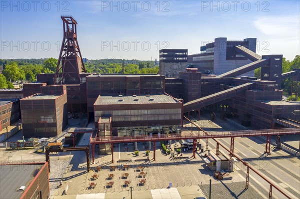 Zollverein Coal Mine Industrial Complex World Heritage Site, double headframe of shaft XII and coal