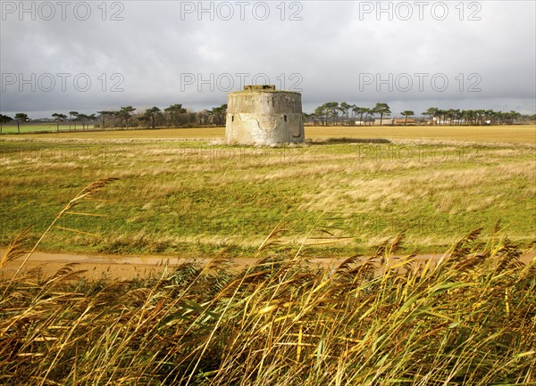 Martello Tower Z built during the Napoleonic War in the early nineteenth century, Alderton,