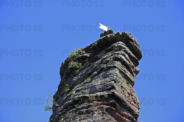 The Jungturm in the Palatinate Forest, a popular climbing rock in the Southern Wine Route
