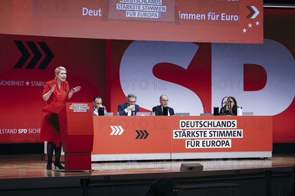 Manuela Schwesig, Minister-President of Mecklenburg-Western Pomerania, recorded at the European