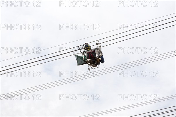 Maintenance work being done on high voltage electricity cables from Sizewell nuclear power station