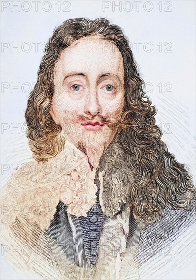 Charles I, 1600-1649, King of England, Scotland, Wales and Ireland, Illustration from Old England's