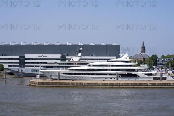 Oceanco shipyard in Alblasserdam, specialising in the construction of mega yachts, luxury yachts,