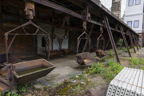 The more than 800-year-old Muldenhütten smelter site. The still existing, historical and