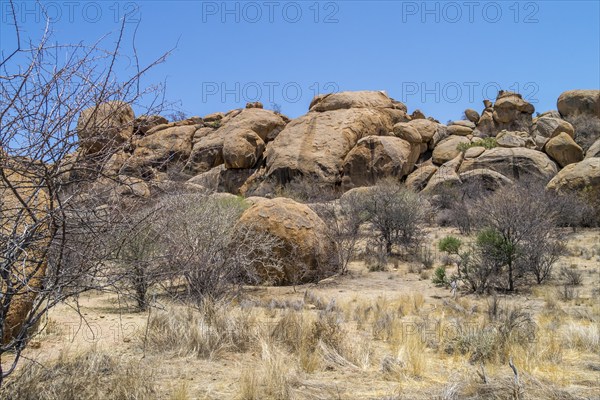 Rocky landscape, Erongo Mountains, Namibia, Africa
