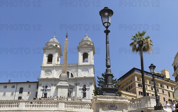 The church Santissima Trinita dei Monti, Santa Trinita dei Monti or Santissima Trinita al Monte