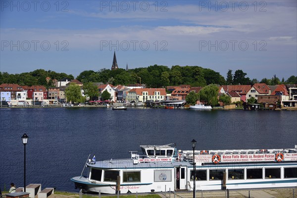 Europe, Germany, Mecklenburg-Western Pomerania, island town of Malchow, White Fleet Müritz,