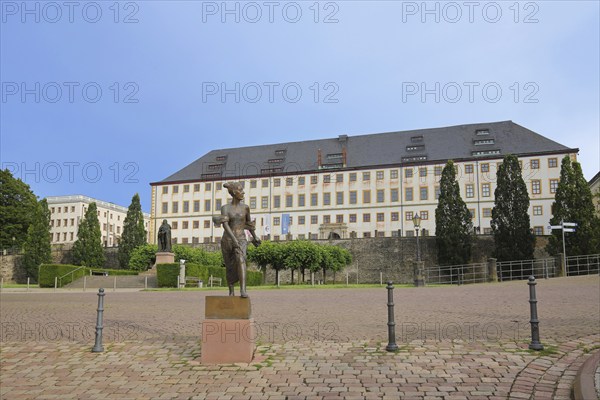 Sculpture of Duchess Luise Dorothea of Saxe-Gotha-Altenburg and Princess of Saxe-Meiningen by