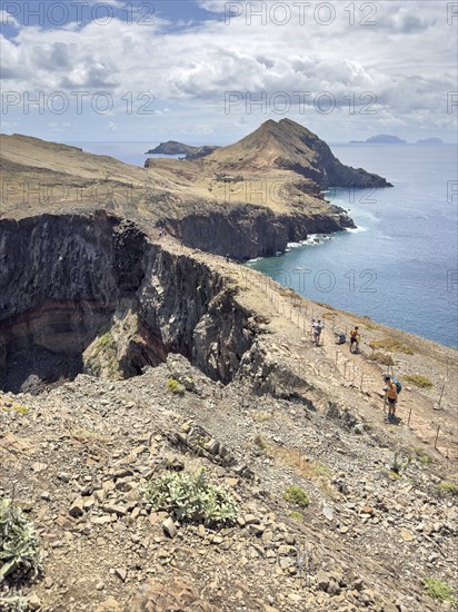 Hiking trail PR 8 on the Vereda Ponta de São Lourenço, Caniçal, Madeira, Portugal, Europe