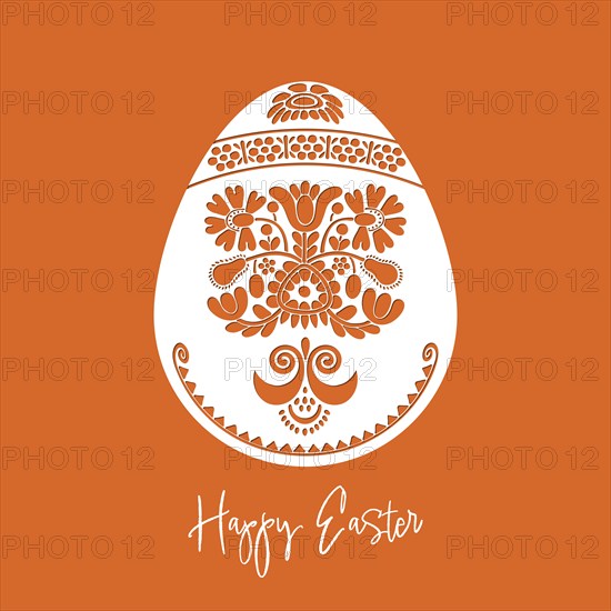 Easter Eggs ornament.Vector emplate for laser cutting, wood carving, paper cut and printing. Vector