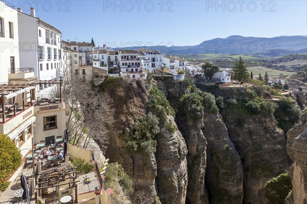 Ronda Old Town, El Tajo Gorge, Ronda, Andalusia, Spain, Europe