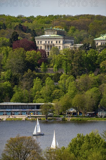 Villa Hügel, seat of the Krupp industrial family, above Lake Baldeney, today the seat of the