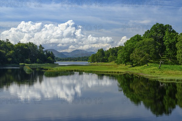 Loch Insh, lake, clouds, Scotland, Aviemore, Great Britain