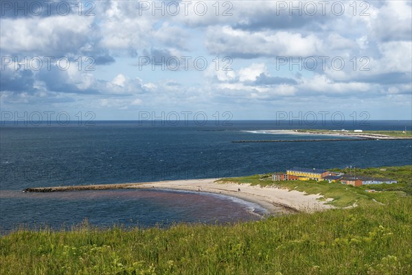 View from the Oberland to the Helgoland dune, Helgoland offshore island, Helgoland dune, North Sea,
