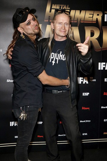 Axel One and Roman Geike (Romano) at the Metal Hammer Awards 2024 in the Uber Eats Music Hall.