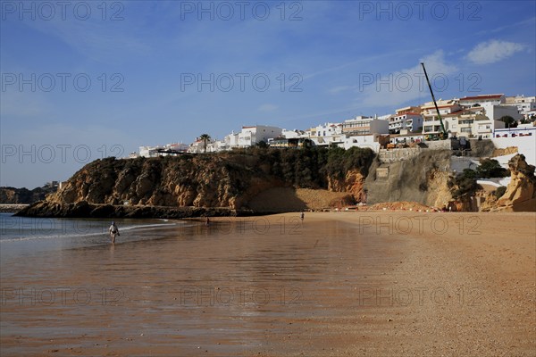 Albufeira beach in the Algarve, Portugal, Europe