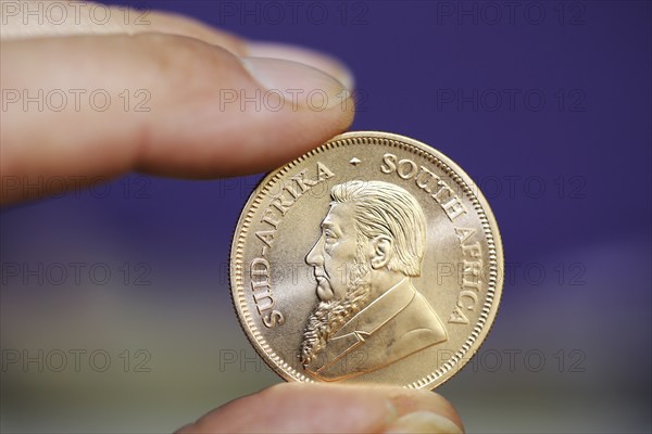 Close-up of a Krugerrand