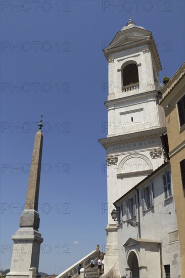 The church Santissima Trinita dei Monti, Santa Trinita dei Monti or Santissima Trinita al Monte