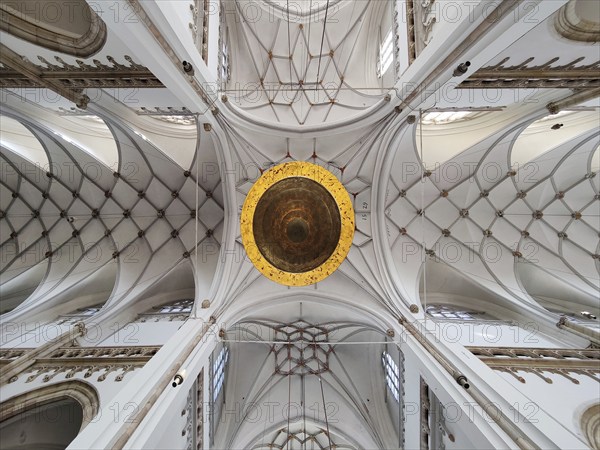 Eusebiuskerk or Grote Kerk, main church of Arnhem, interior view with view of the vault, Province