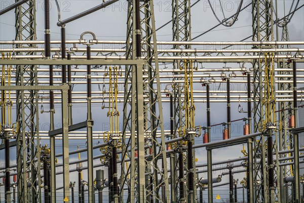 New construction of the transformer station on Cranger Straße in Herten, Emscherbruch station,