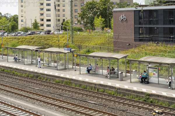 Platform shelters, Dülmen, Münsterland, North Rhine-Westphalia, Germany, Europe