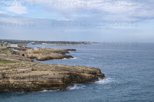 Coast near Polignano a Mare, Apulia, Italy, Europe