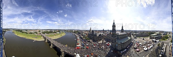 Dresden Old Town for the city festival