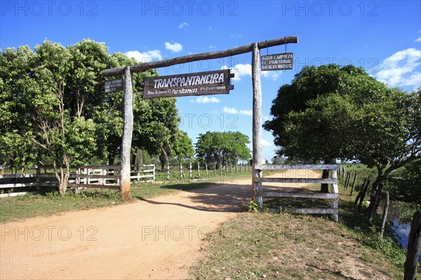 Gate to the Transpantaneira, Pantanal, Brazil, South America
