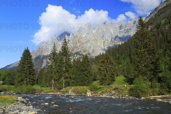 Bergbach, Engelhörner, Rosenlauital, Bernese Oberland, Switzerland, Europe