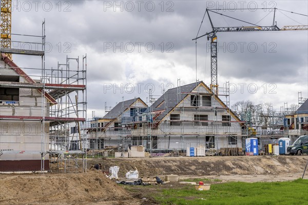 New development district, around 140 detached and semi-detached villas being built in the south of