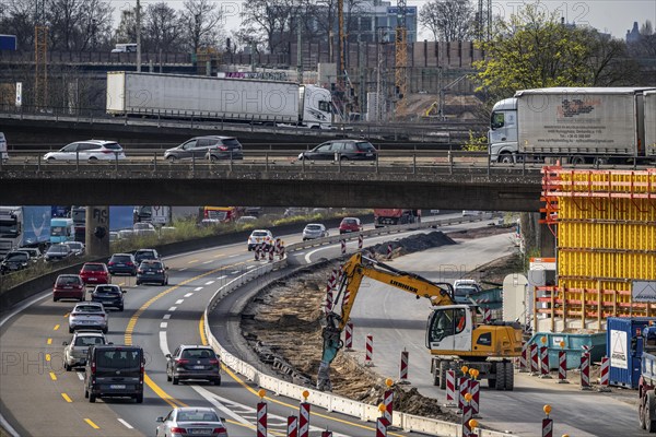 Duisburg-Kaiserberg motorway junction, complete reconstruction and new construction of the A3 and