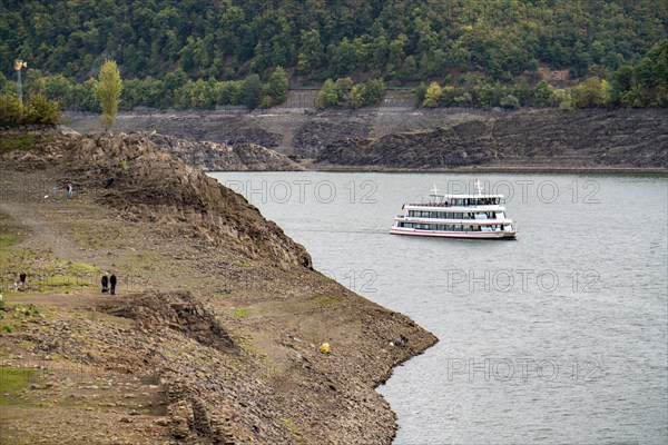 The Edersee, near Waldeck, the third largest reservoir in Germany, currently has only just under