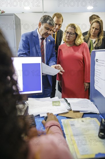 Svenja Schulze (SPD), Federal Minister for Economic Cooperation and Development, during a visit to