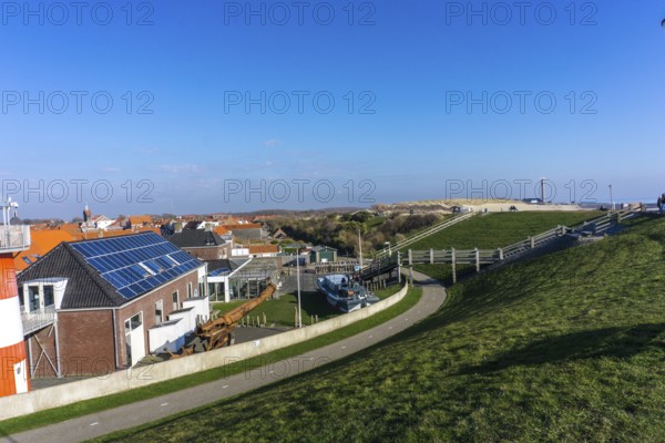 View on the Town Zoutelande in the south of the Netherlands