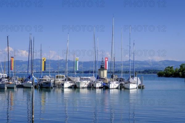 Harbour, Romanshorn on Lake Constance, Canton Thurgau, Switzerland, Europe