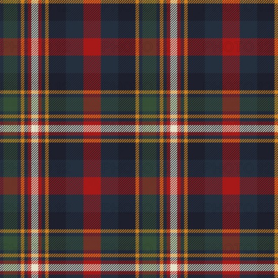 Plaid fabric tartan vector seamless pattern