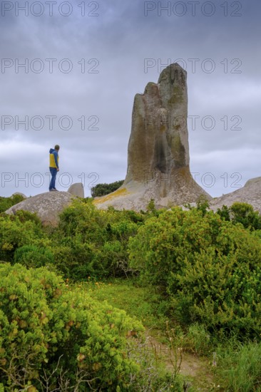 Rock formations at the Postberg viewpoint, Langebaan Lagoon, West Coast National Park, Western