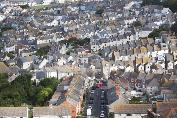 High density housing in Fortuneswell, isle of Portland, Dorset, England, UK