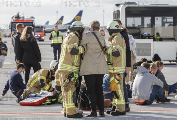 EASA emergency exercise at BER Airport, emergency services rehearsed an emergency in the aviation