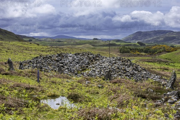 Coille na Borgie, Neolithic chambered cairns in the Strathnaver glen near Bettyhill, Caithness,